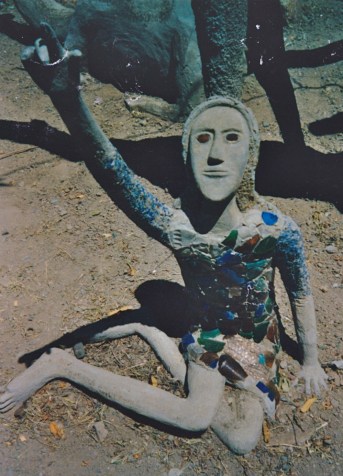 According to Koos Malgas, the sculptor who helped Helen make these works, this figure was intended as a self-portrait.