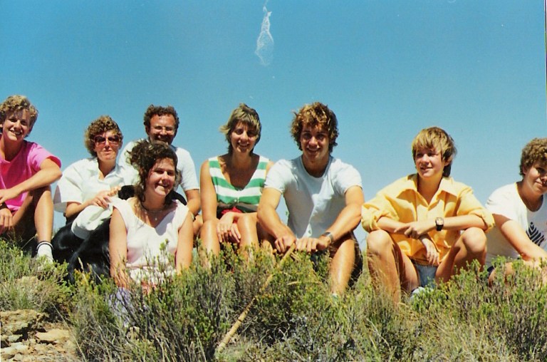 On top of the mountain with the Janisch boys.