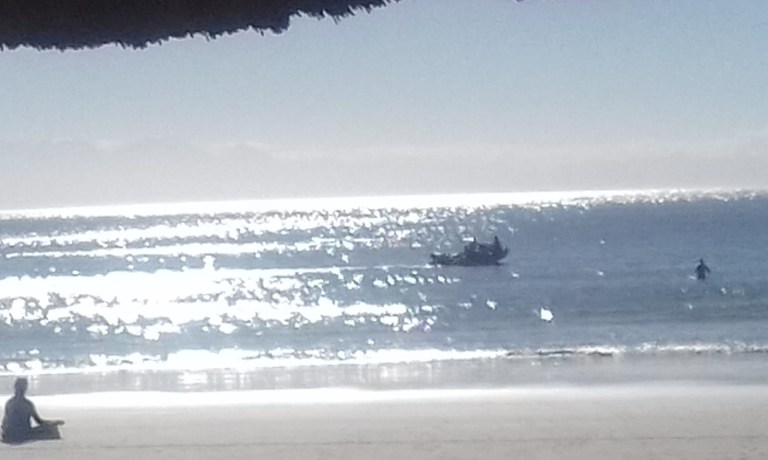 Not a cloud in the sky.